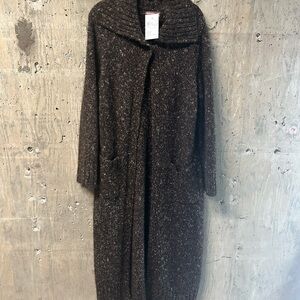 April Cornell Brown Sweater Coat
